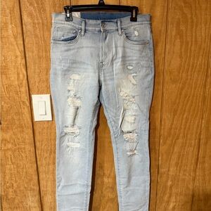 Men’s H&M Light Blue Distressed Jeans